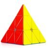Kid Cubes Pyramid High Speed Sticker Less Magic Puzzle Cube Game Toy