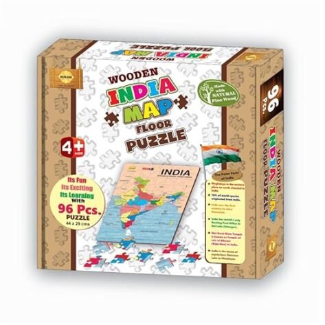 Wooden India map Floor Puzzle- 96 Pieces