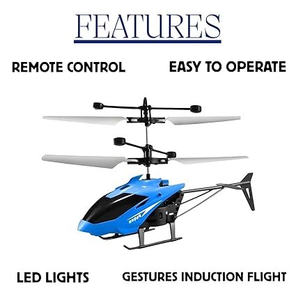 Remote Control Helicopter for Kids | Helicopter with Hand Gravity Sensor, 3D Light & Safety Sensor | Indoor and Outdoor Flying Fun, Multicolor for Boys and Girls - Image 5