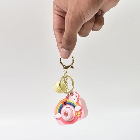 Cute Cartoon Projection Camera Keychain KeyRing for Bags, Car, Bike - Image 4