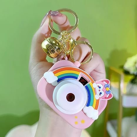 Cute Cartoon Projection Camera Keychain KeyRing for Bags, Car, Bike - Image 5