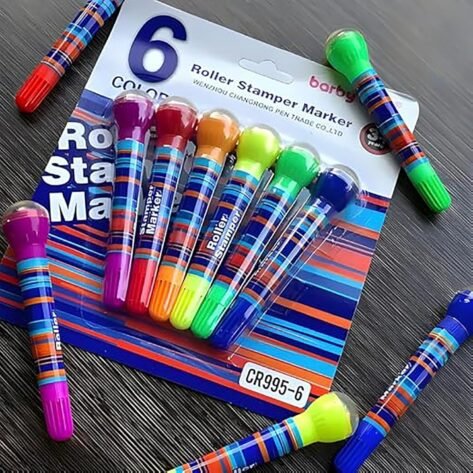 2 in 1 Roller Stamp Marker Pen
